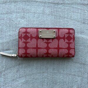 Kate Spade Zip Wallet red